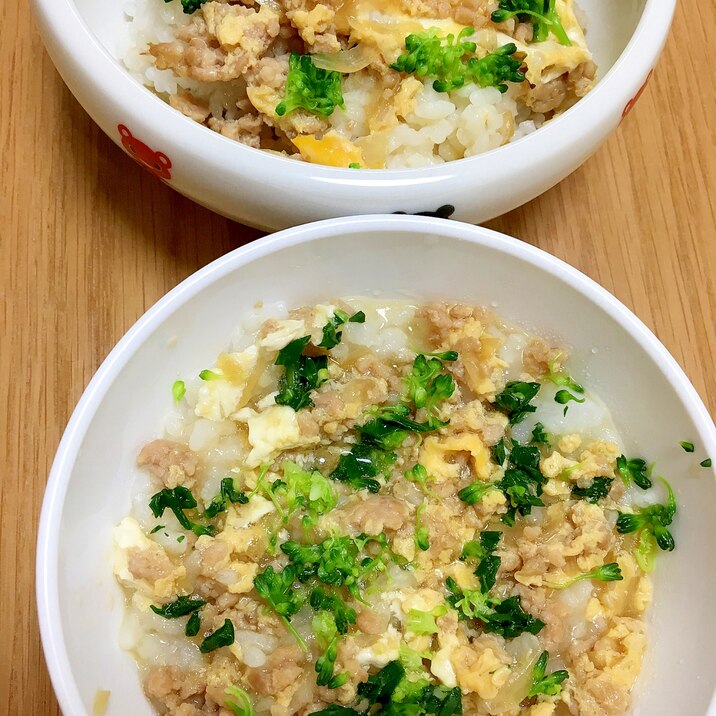 簡単！子どもも食べやすい☆鶏そぼろ丼